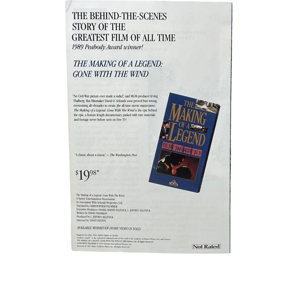 Gone with the Wind Deluxe Edition VHS Set Vintage 1992 - Picture 8 of 8